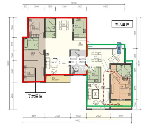 圖37完全鄰居型戶(hù)型