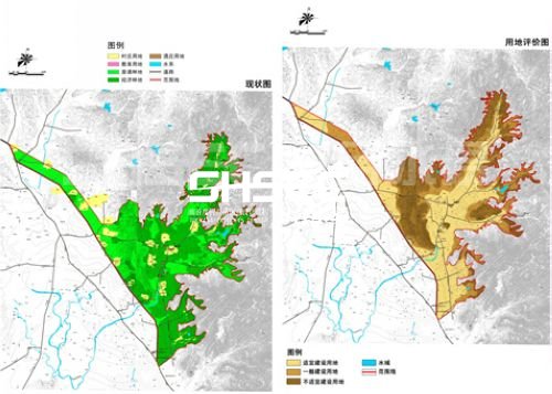 柳河山谷土地利用現(xiàn)狀和用地評價圖